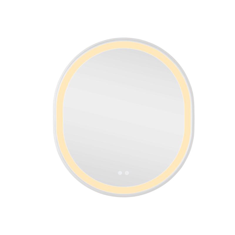 Дзеркало Qtap Gemini 800х700 з LED-підсвічуванням Touch, з антизапотіванням, з димером, рег. темп. кольору (3000-6500K) QT2578R8071W — фото 5