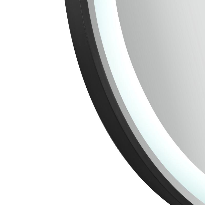 Дзеркало Qtap Gemini 800х700 з LED-підсвічуванням Touch, з антизапотіванням, з димером, рег. темп. кольору (3000-6500K) QT2578R8072B — фото 9