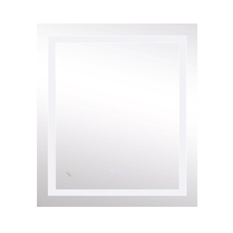 Дзеркало Lidz Kubis 700х800 з LED-підсвічуванням Touch, з антизапотіванням, з димером, рег. яскравості LD78LF9048070 — фото 4
