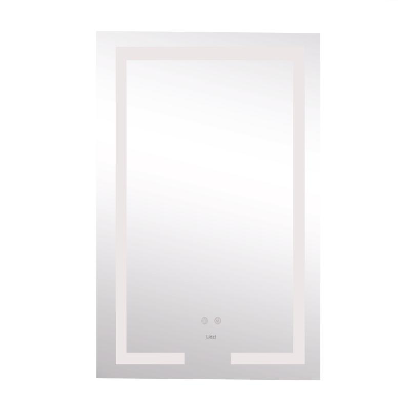 Дзеркало Lidz Kubis 500х800 з LED-підсвічуванням Touch, з антизапотіванням, з димером, рег. яскравості LD78LF9365080 — фото 3