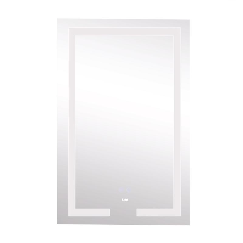 Дзеркало Lidz Kubis 500х800 з LED-підсвічуванням Touch, з антизапотіванням, з димером, рег. яскравості LD78LF9365080 — фото 4