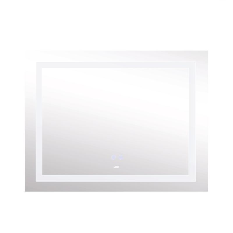 Дзеркало Lidz Kubis 1000х800 з LED-підсвічуванням Touch, з антизапотіванням, з димером, рег. яскравості LD78LF61410080 — фото 4