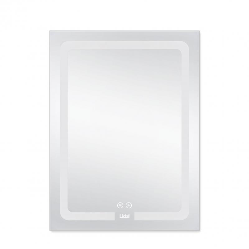 Дзеркало Lidz Kubis 600х800 з LED-підсвічуванням Touch, з антизапотіванням, з димером, рег. яскравості LD78LF9376080 — фото 3