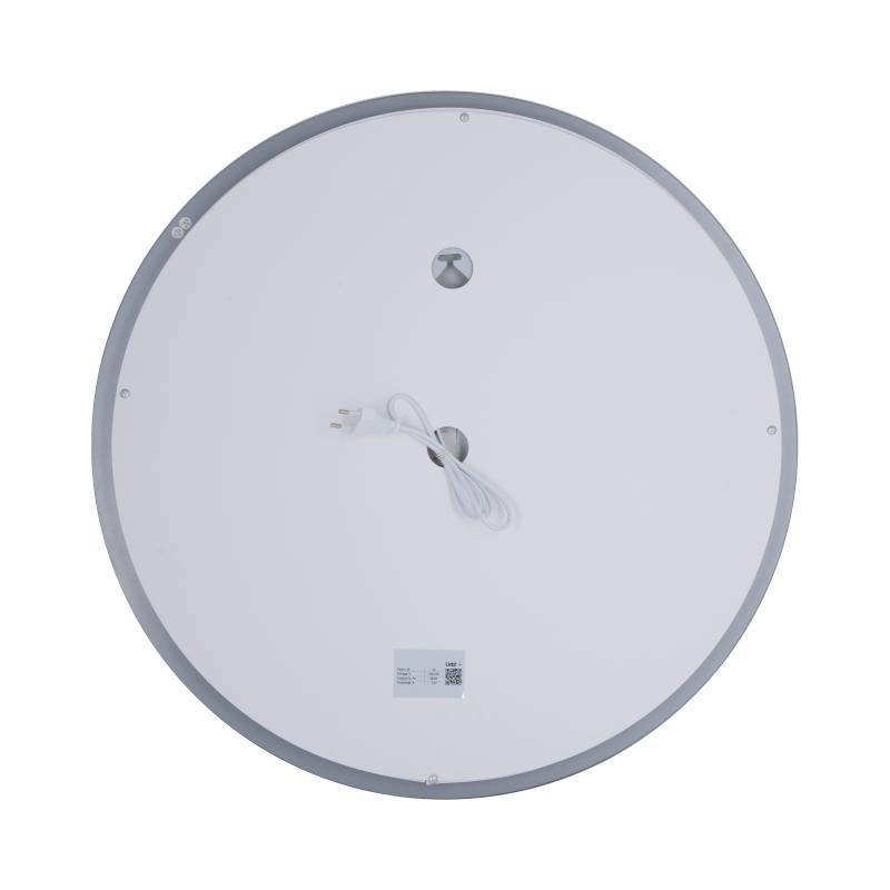 Дзеркало Lidz Aria R600 з LED-підсвічуванням Touch, з антизапотіванням, з димером, рег. яскравості LD78LR600 — фото 5