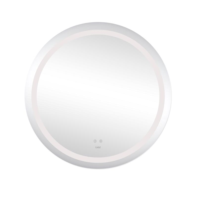 Дзеркало Lidz Aria R800 з LED-підсвічуванням Touch, з антизапотіванням, з димером, рег. яскравості LD78LR800 — фото 3