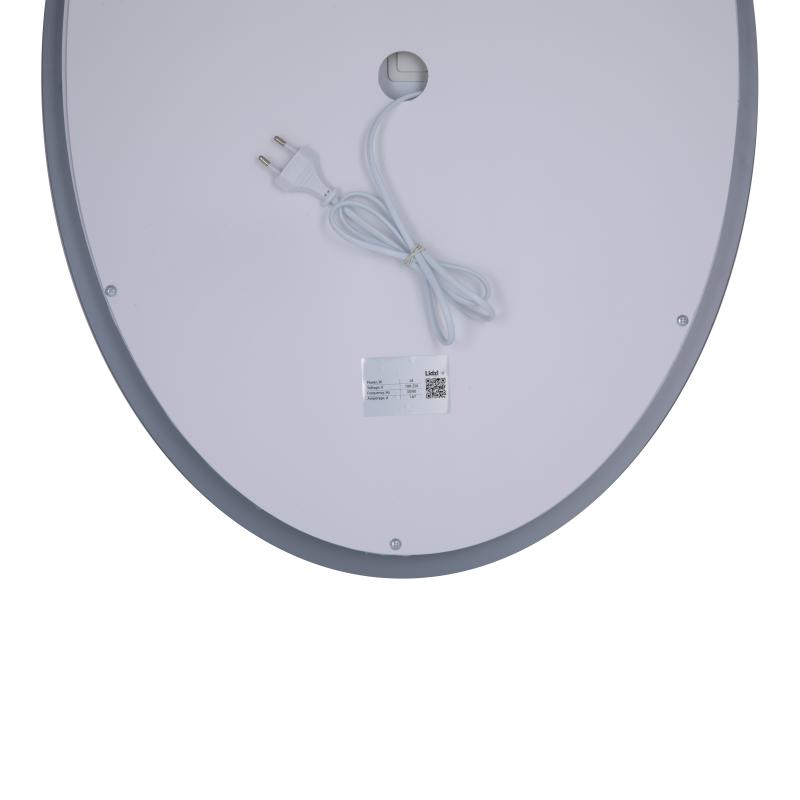 Дзеркало Lidz Vida 700х500 з LED-підсвічуванням Touch, з антизапотіванням, з димером, рег. яскравості LD78LF5070 — фото 7