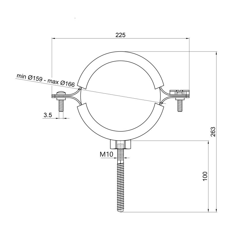 Хомут Thermo Alliance Forte 6" (D159-166 мм) SF100150 — фото 2