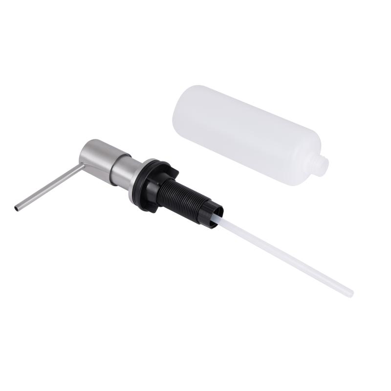 Дозатор для миючого засобу Lidz LK118 круглий Brushed Steel (LDLK118BRU46400) — фото 3