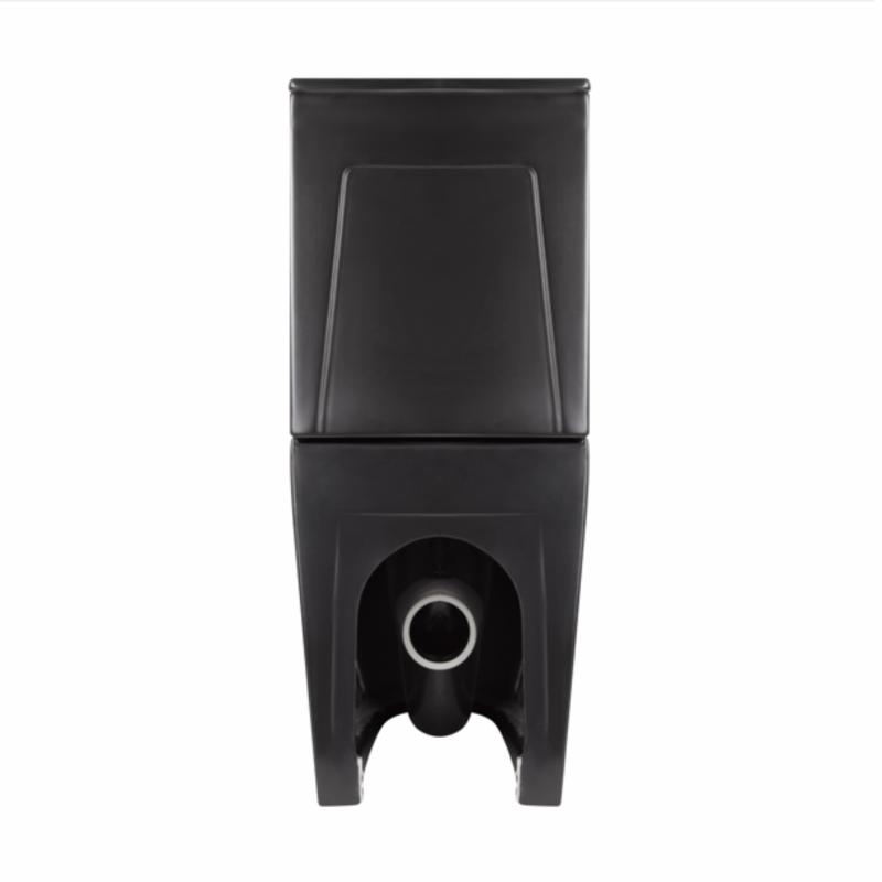 Унітаз підлоговий Qtap Robin Ultra Quiet безобідковий з сидінням Soft-close MATT BLACK QT13226083AMB — фото 7