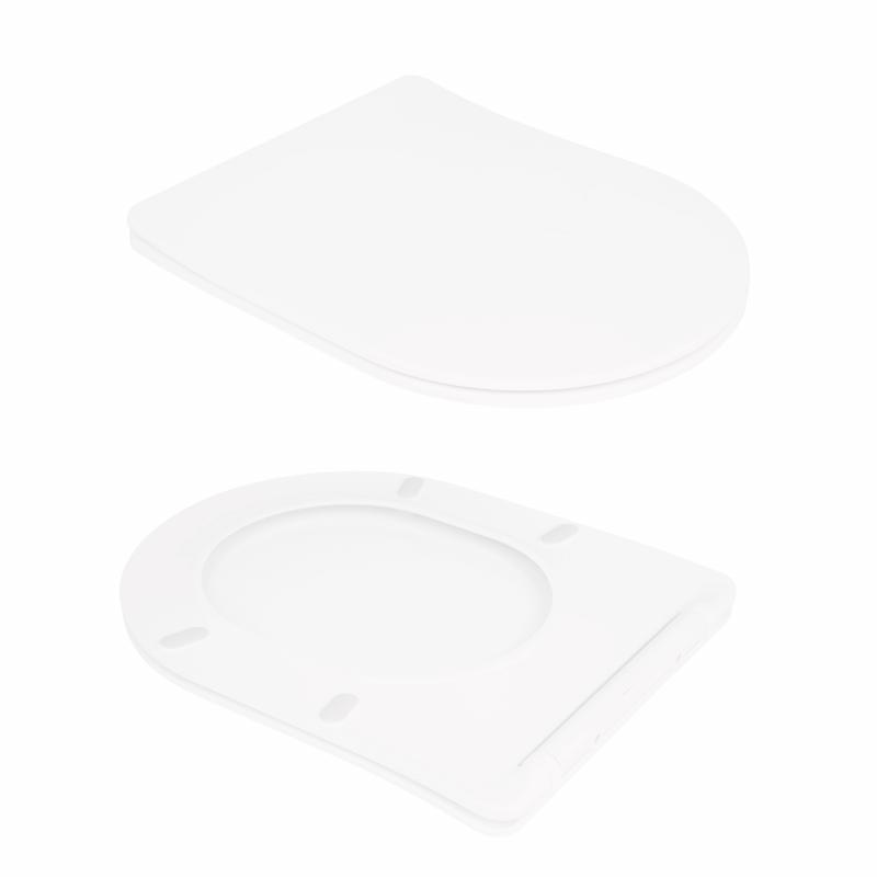 Унітаз підлоговий Qtap Virgo Ultra Quiet безобідковий з сидінням Soft-close WHITE QT18226092AW — фото 8