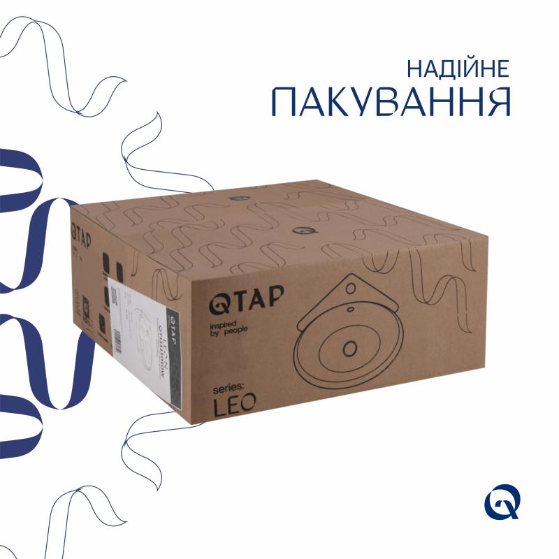 Раковина Qtap Leo 380x360x130 White QT11115010WN — фото 7