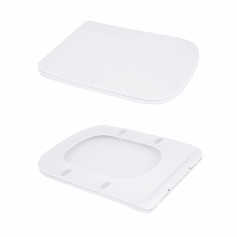 Унітаз-моноблок підлоговий Qtap Kolibri Ultra Quiet безобідковий з сидінням Soft-close WHITE QT10226380W — фото 7