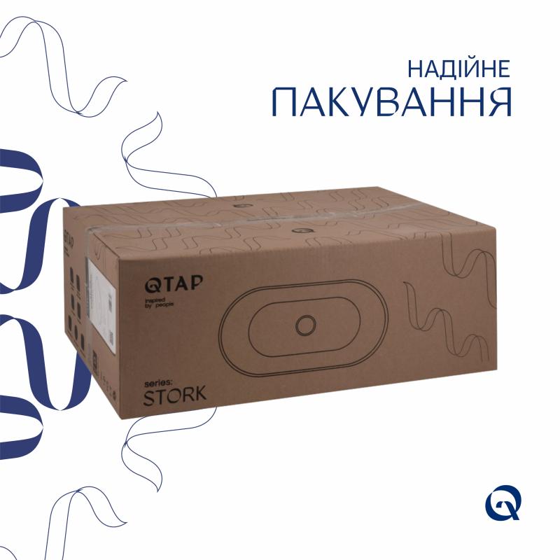 Раковина Qtap Stork 570x390x210 White QT15110522W — фото 6