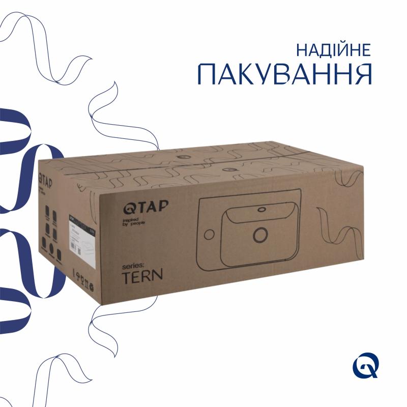 Раковина Qtap Tern 450х250х158 White QT1711H02LW — фото 6