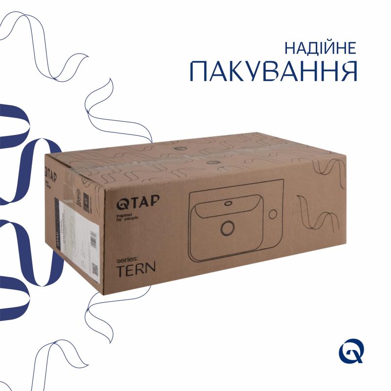 Раковина Qtap Tern 450х250х158 White QT1711H02RW — фото 6
