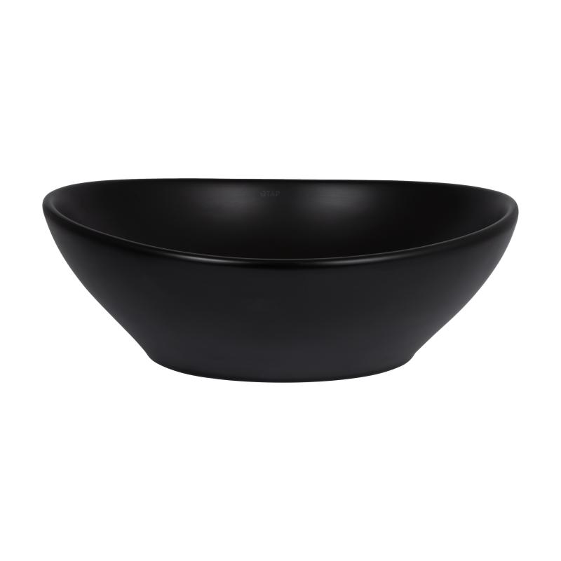 Раковина-чаша Qtap Dove 415x340x140 Matt black QT06116062AMB — фото 3