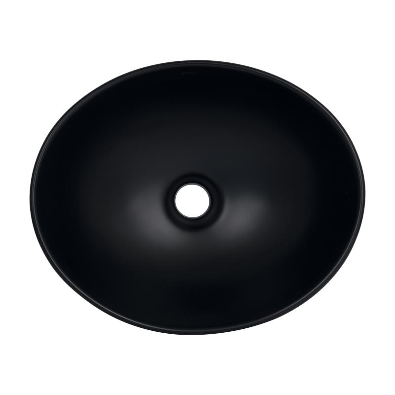 Раковина-чаша Qtap Dove 415x340x140 Matt black QT06116062AMB — фото 4