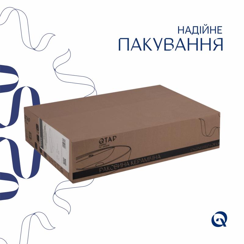 Раковина-чаша Qtap Virgo 490х350х110 White QT18112261WN — фото 5