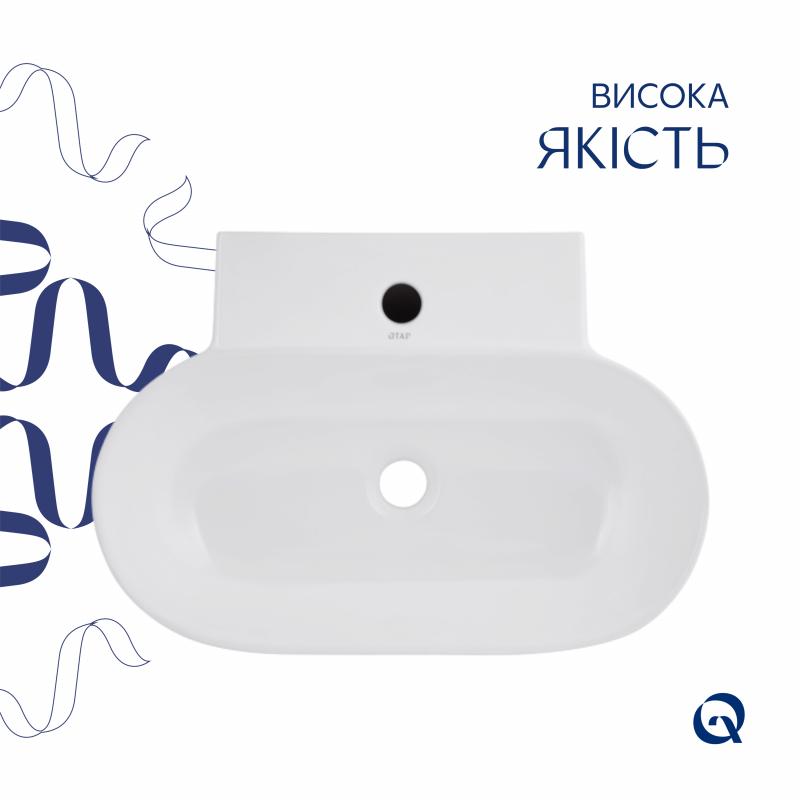 Раковина Qtap Cardinal 565х400х130 White QT0411K177WN — фото 4