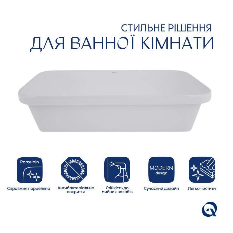 Раковина Qtap Scorpio 615х390х150 White QT1411K491WN — фото 3