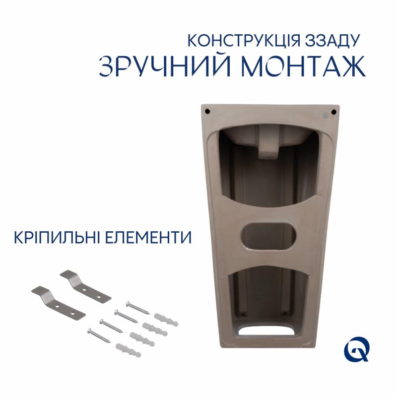 Раковина для підлоги моноблок Qtap Tern 440х380х830mm White QT1711G302WN — фото 6