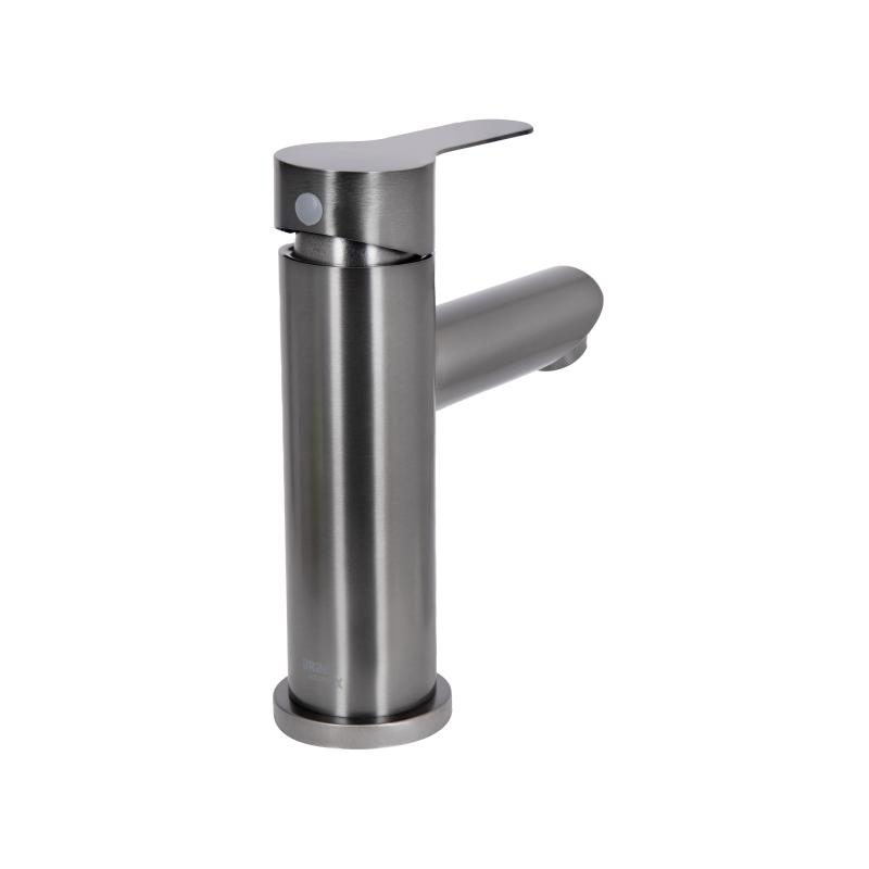 Змішувач для раковини Brinex Pure 001F низький  Gunmetal Black BRIPUR001FGRP — фото 3