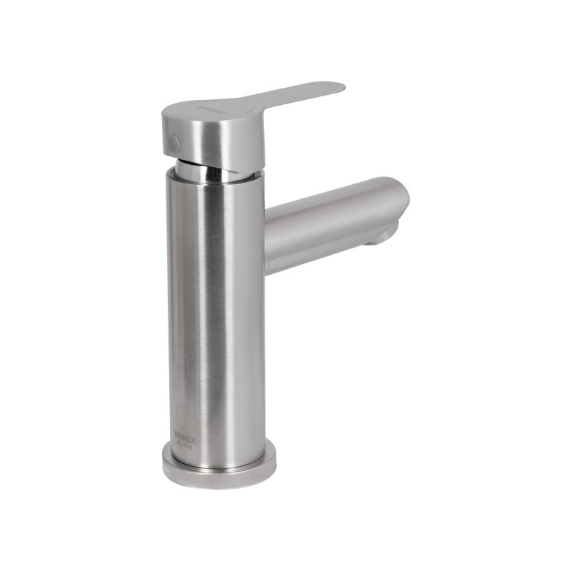 Змішувач для раковини Brinex Pure 001F низький  Nickel BRIPUR001FNKL — фото 3