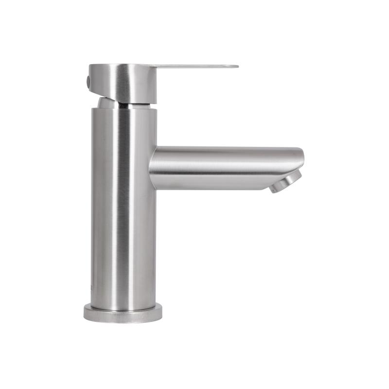 Змішувач для раковини Brinex Pure 001F низький  Nickel BRIPUR001FNKL — фото 4