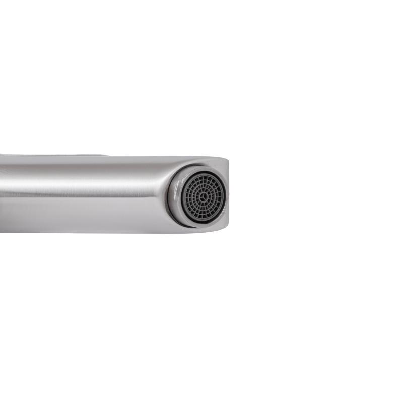 Змішувач для раковини Brinex Pure 001F низький  Nickel BRIPUR001FNKL — фото 6