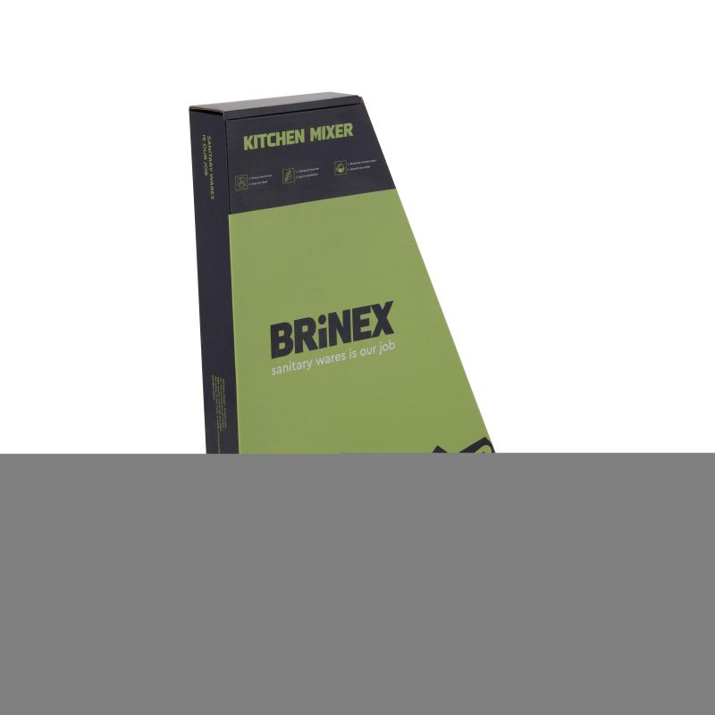 Змішувач для кухні U-образний Brinex Pure 015F U-образний  Chrome BRIPUR015FCRM — фото 6