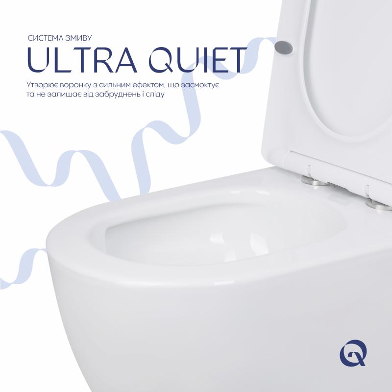 Унітаз підлоговий Qtap Jay Ultra Quiet з сидінням Soft-close 640x360x835 мм QT07222175TW White — фото 5