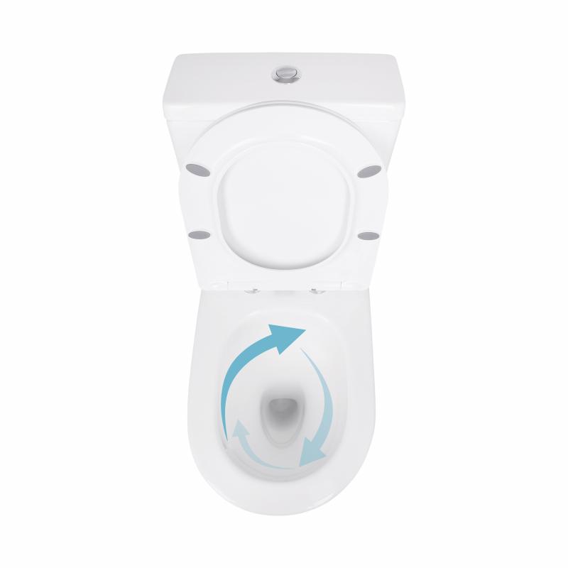 Унітаз підлоговий Qtap Jay Ultra Quiet з сидінням Soft-close 640x360x835 мм QT07222175TW White — фото 6