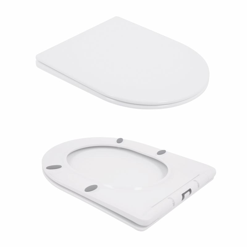Унітаз підлоговий Qtap Swan Ultra Quiet з сидінням Soft-close 640x360x835 мм QT16222182TW White — фото 8