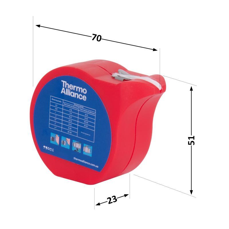 Ущільнююча нитка Thermo Alliance Standart нейлонова 50 м TAS26450 — фото 2