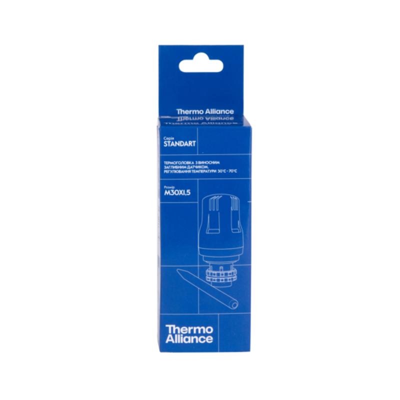 Термоголовка Thermo Alliance Standart М30х1,5 (30-70℃) з виносним датчиком TAS34170 — фото 4