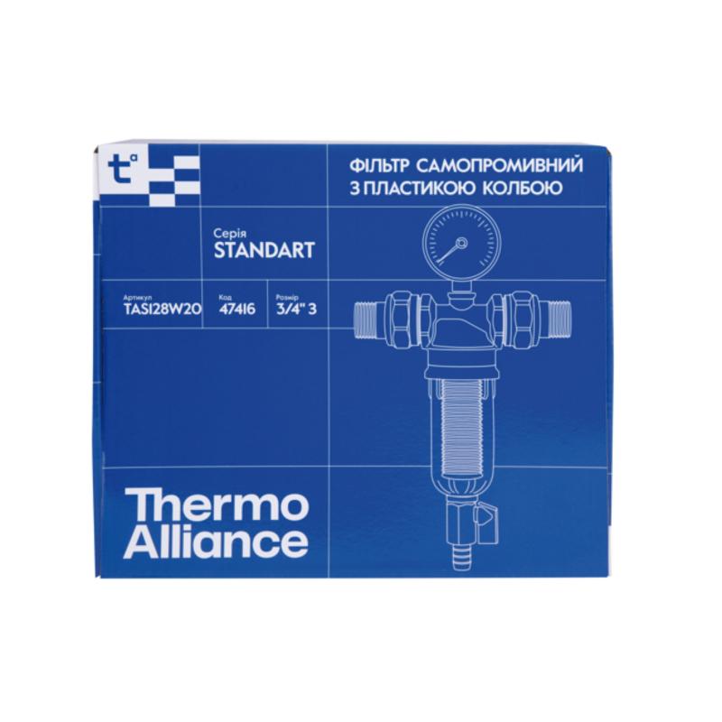Фільтр самопромивний Thermo Alliance Standart 3/4" тонкого очищення, пластикова колба TAS128W20 — фото 8