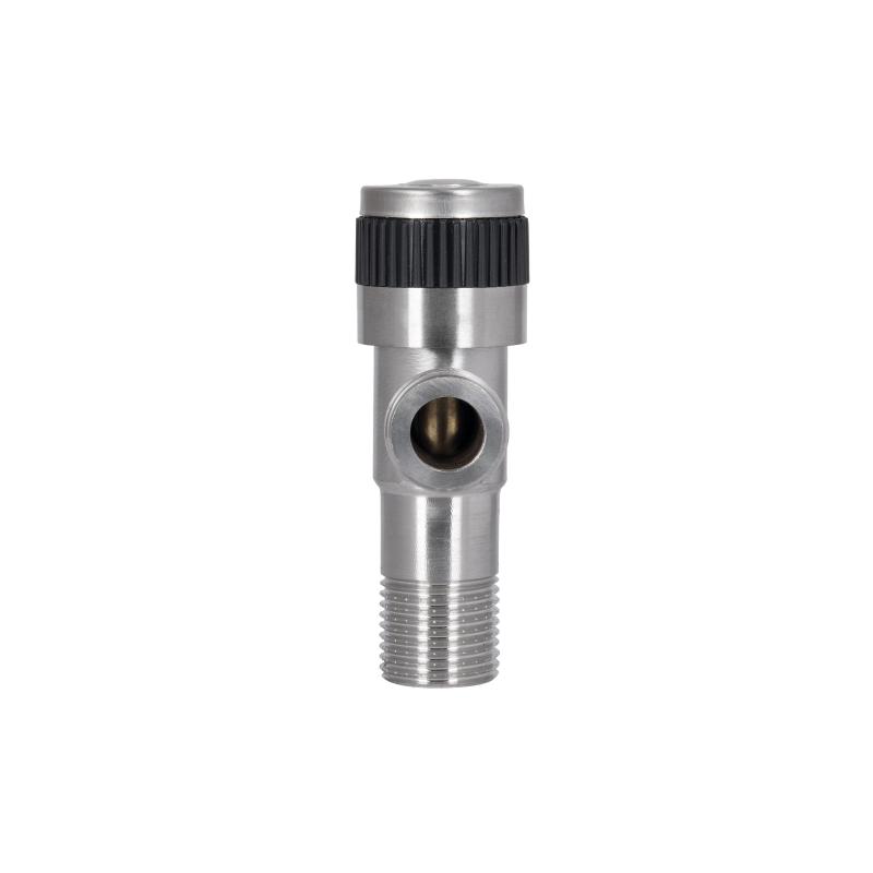 Кран кутовий Thermo Alliance Standart 1/2"ЗЗ нерж., з керам. буксою TAS345W1515SS — фото 4