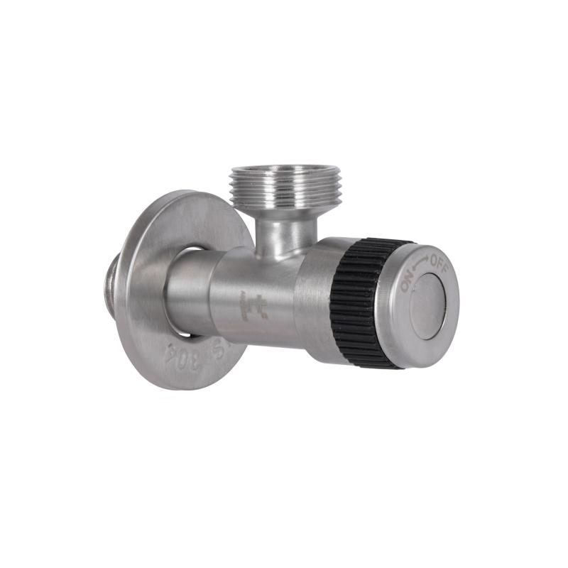 Кран кутовий Thermo Alliance Standart 1/2"Зх3/4"З нерж., з керам. буксою TAS345W1520SS — фото 6