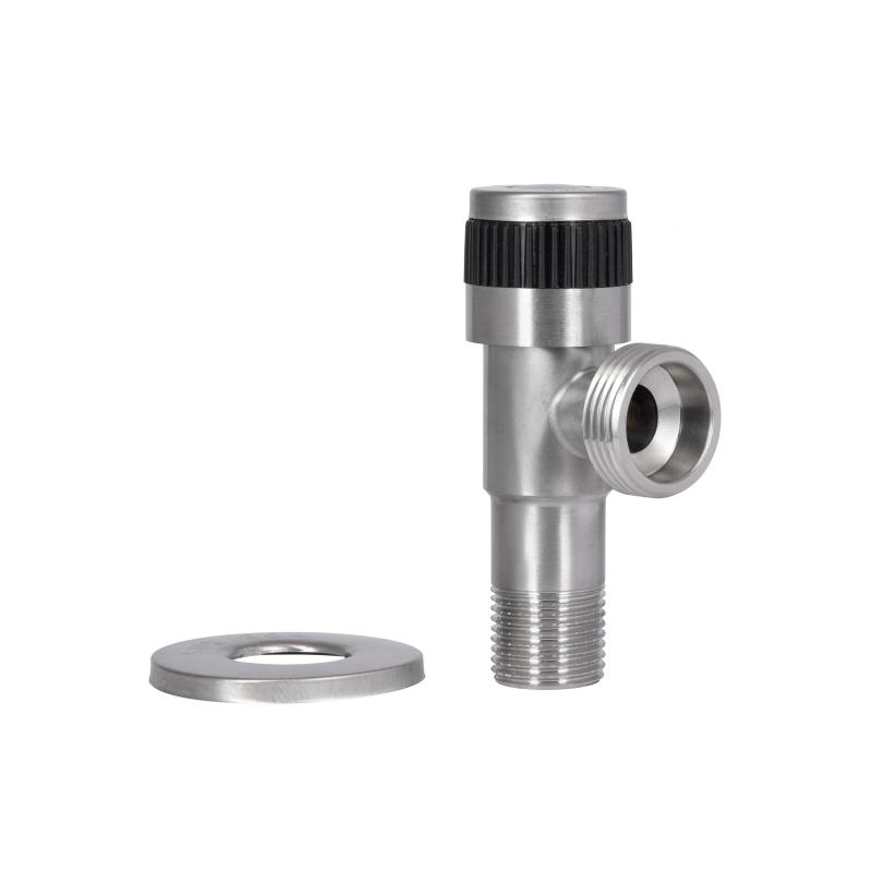 Кран кутовий Thermo Alliance Standart 1/2"Зх3/4"З нерж., з керам. буксою TAS345W1520SS — фото 7