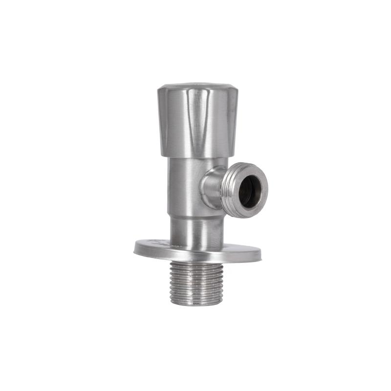 Кран кутовий Thermo Alliance Standart 1/2"ЗЗ нерж., з керам. буксою TAS347W1515SS — фото 3
