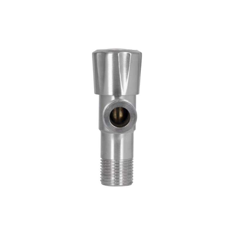 Кран кутовий Thermo Alliance Standart 1/2"ЗЗ нерж., з керам. буксою TAS347W1515SS — фото 4