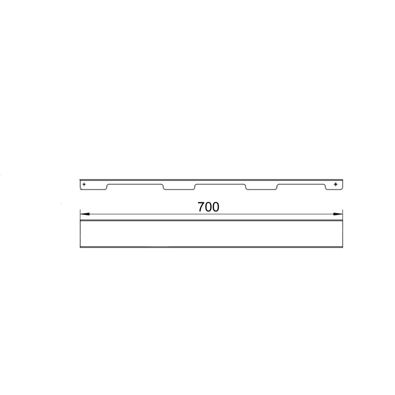 Решітка для лінійного трапу SUS304 Grate FA700 (NKS) Qtap — фото 2