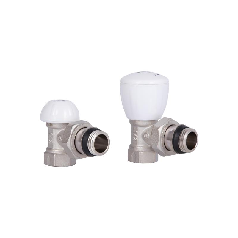 Комплект радіаторних кранів Thermo Alliance Standart 1/2" ВН кутовий TAS232W15 — фото 3