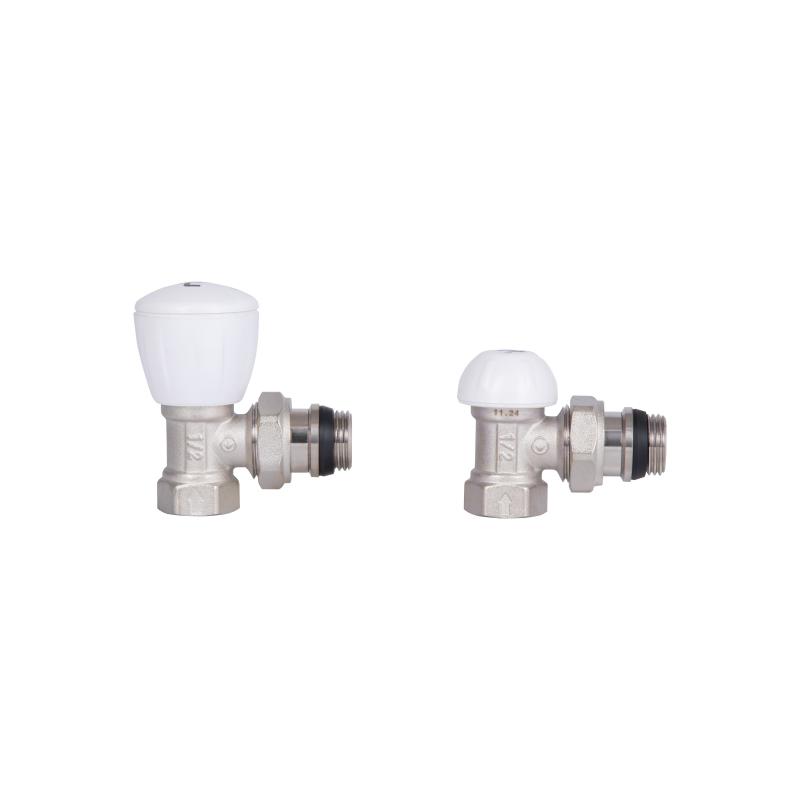 Комплект радіаторних кранів Thermo Alliance Standart 1/2" ВН кутовий TAS232W15 — фото 4