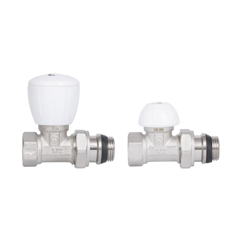 Комплект радіаторних кранів Thermo Alliance Standart 1/2" ВН прямий TAS230W15 — фото 4