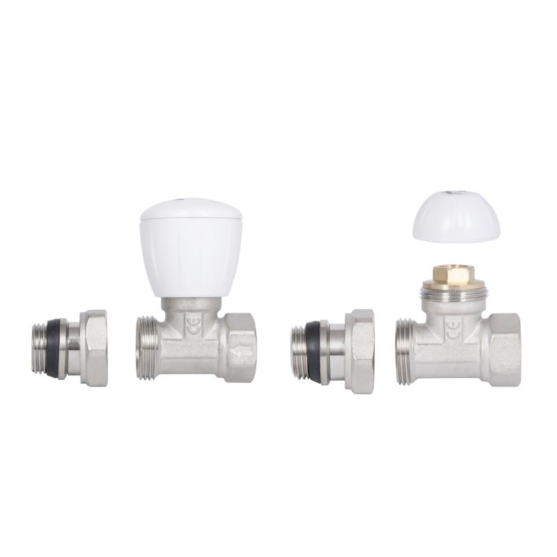 Комплект радіаторних кранів Thermo Alliance Standart 1/2" ВН прямий TAS230W15 — фото 5