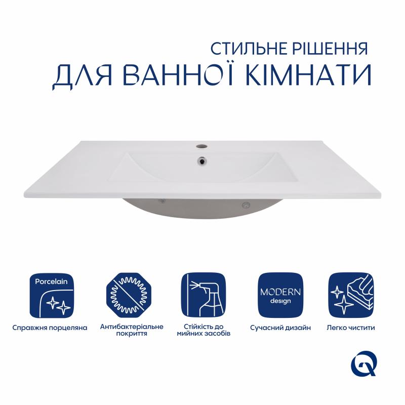 Раковина Qtap Albatross  820х460х180 White QT01113080CW1 — фото 3