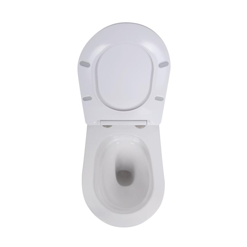 Готове рішення Qtap для ванної кімнати: підвісний унітаз Robin Ultra Quiet 520x365x365 + комплект інсталяції Nest 4 в 1 (лінійна клавіша White) — фото 6