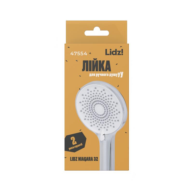 Лійка для ручного душу Lidz Niagara 32 120 мм округла LDNIA32CRM47554 Chrome — фото 5