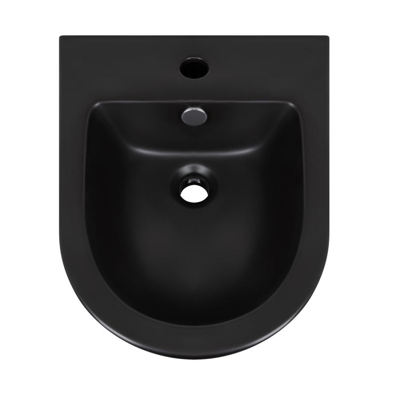 Комплект Qtap Robin Matt Black 2 в 1: унітаз підвісний  Ultra Quiet QT13332381АSMB + біде підвісне QT1355046FMB — фото 7
